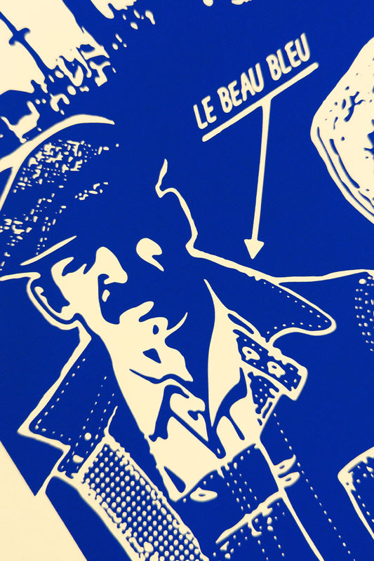 BEAU BLEU - sérigraphie