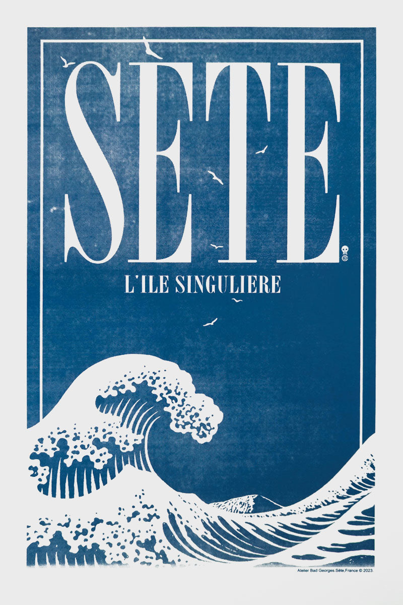 LA GRANDE VAGUE - sérigraphie