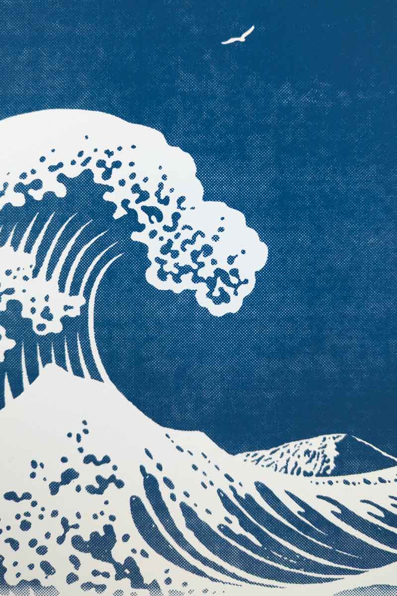 LA GRANDE VAGUE - sérigraphie