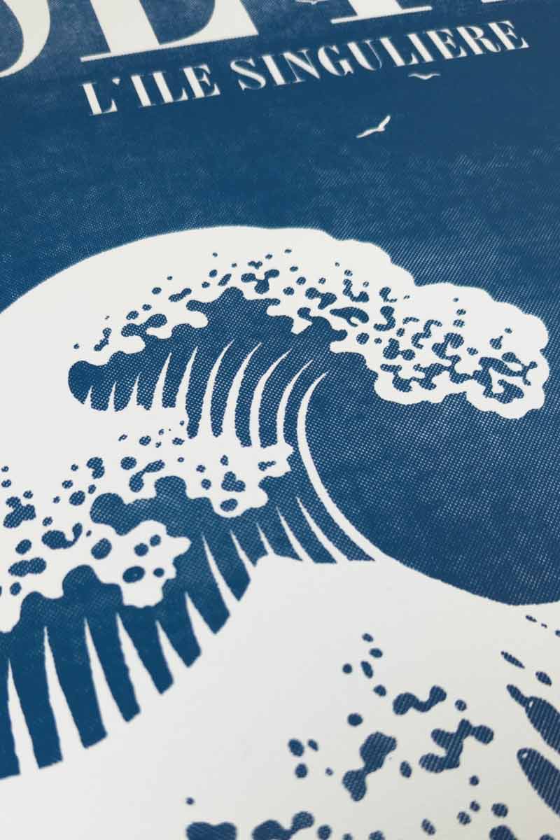 LA GRANDE VAGUE - sérigraphie