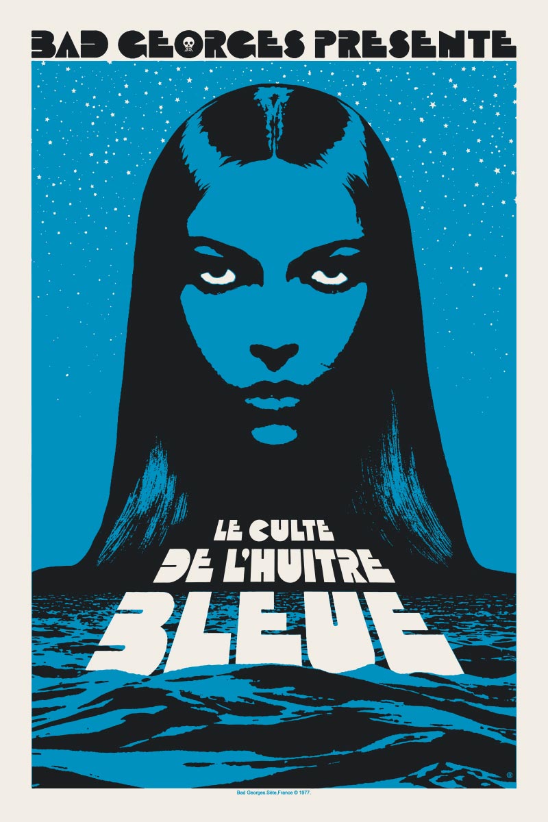 LE CULTE DE L'HUITRE BLEUE - sérigraphie