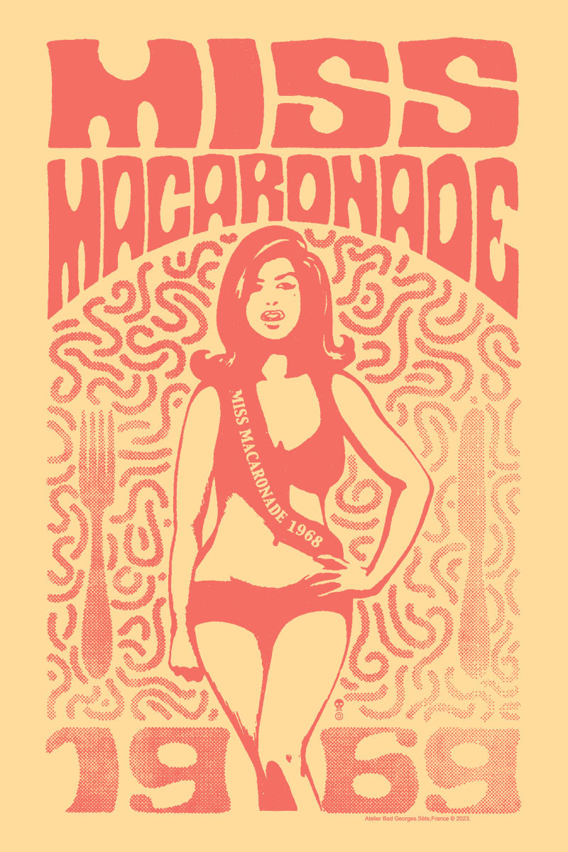 MISS MACARONADE 1969 - sérigraphie