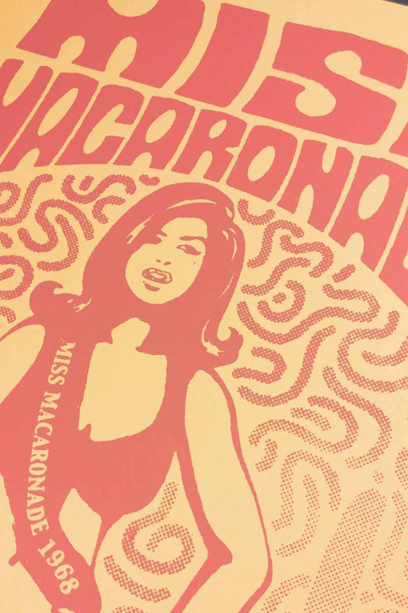 MISS MACARONADE 1969 - sérigraphie