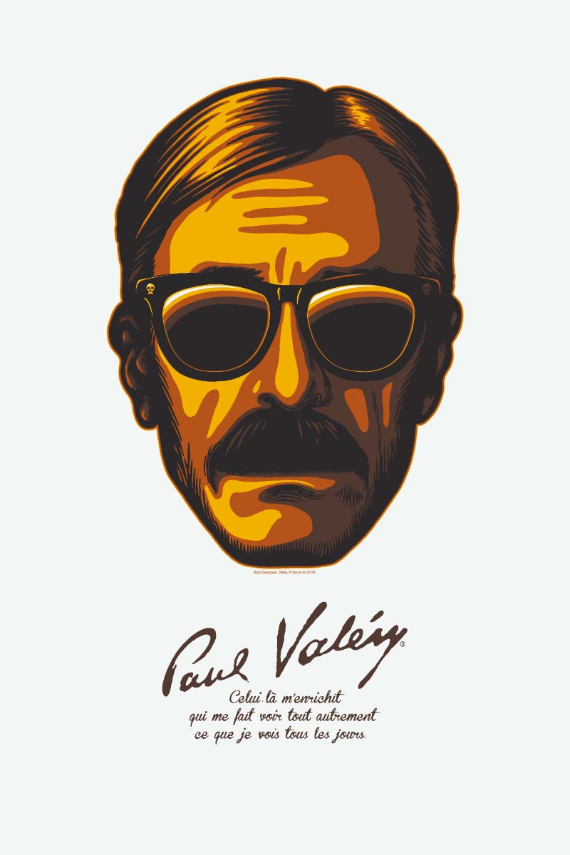 PAUL VALERY - sérigraphie grand format