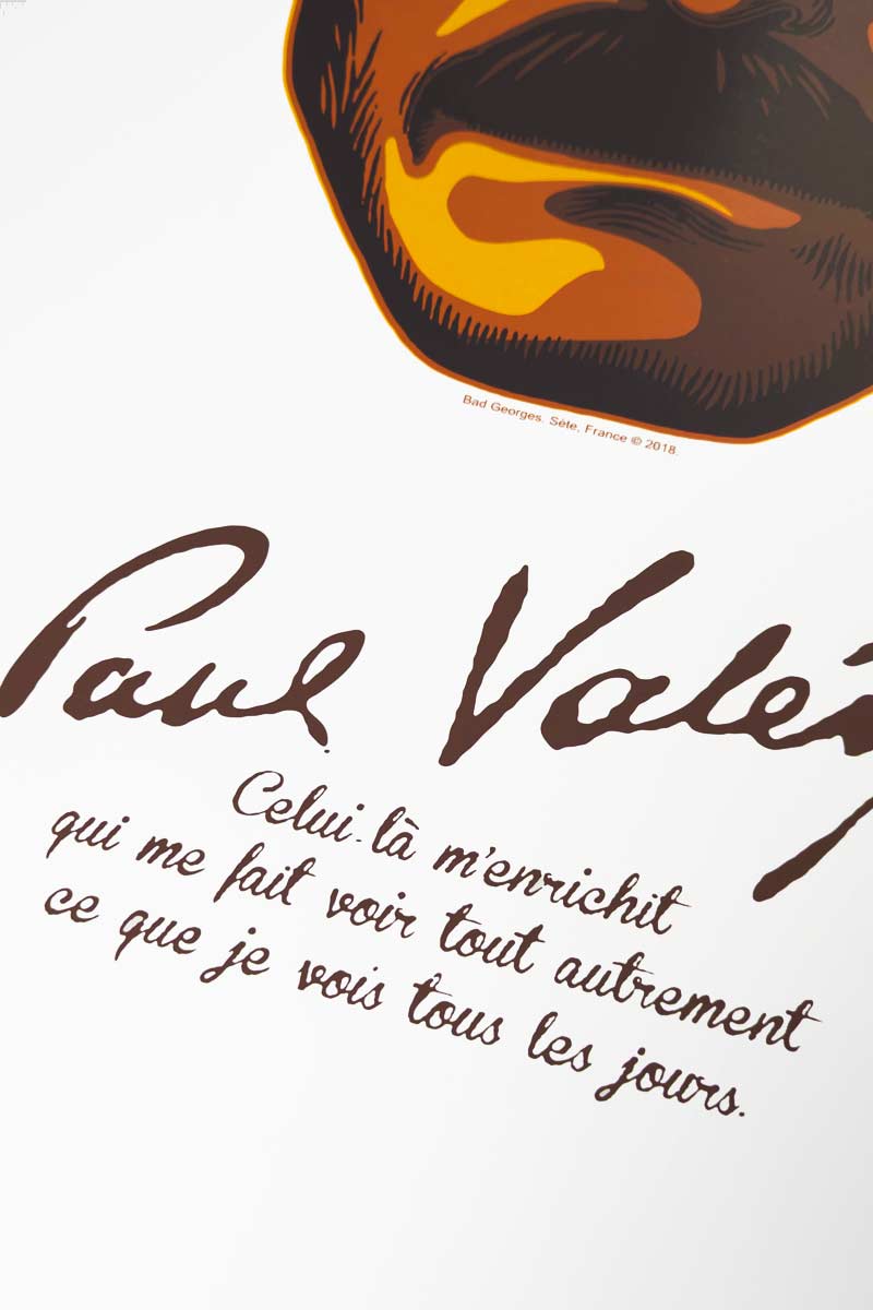 PAUL VALERY - sérigraphie grand format