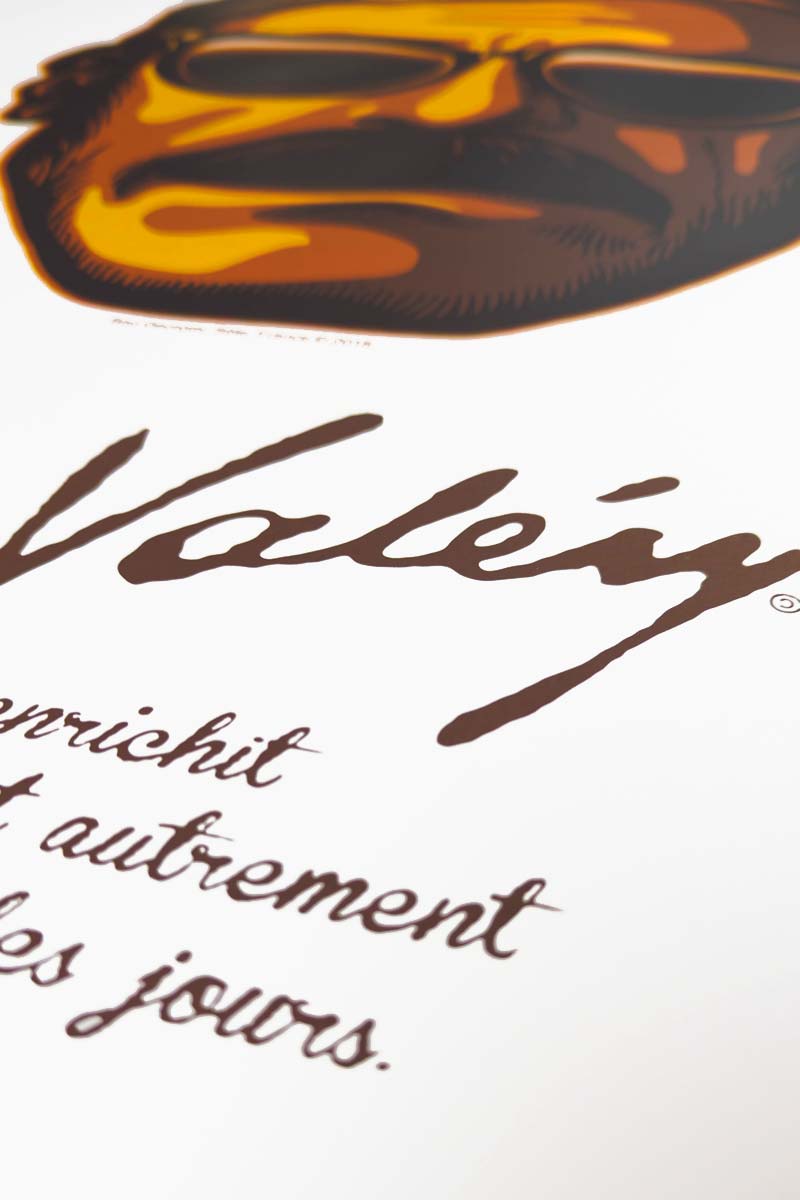 PAUL VALERY - sérigraphie grand format