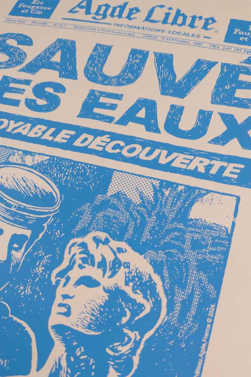 SAUVÉ DES EAUX - sérigraphie