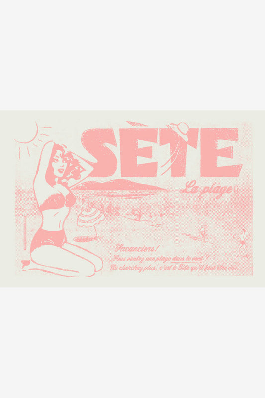 SETE LA PLAGE - sérigraphie
