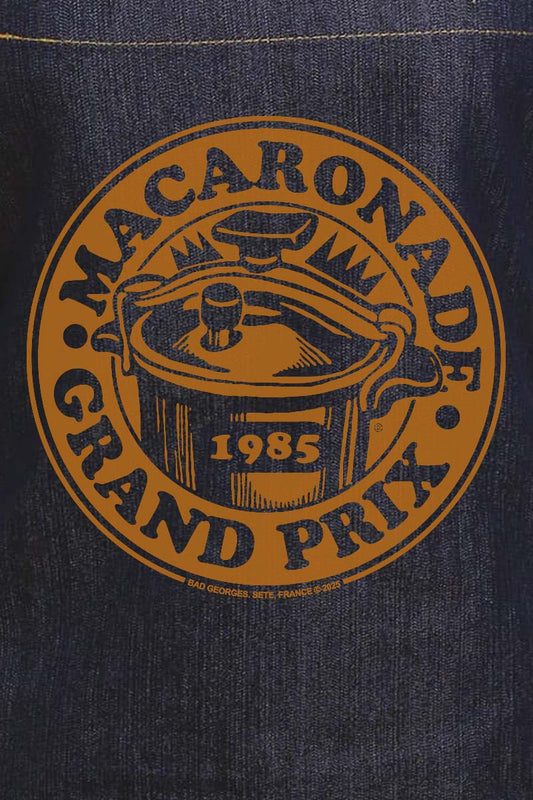 Le tablier denim GRAND PRIX MACARONADE