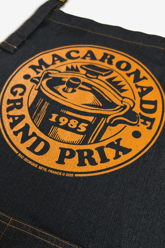 Le tablier denim GRAND PRIX MACARONADE