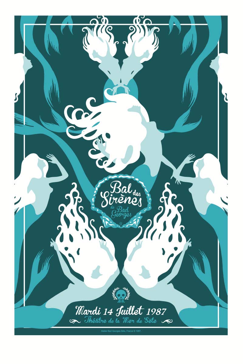 LE BAL DES SIRÈNES -sérigraphie