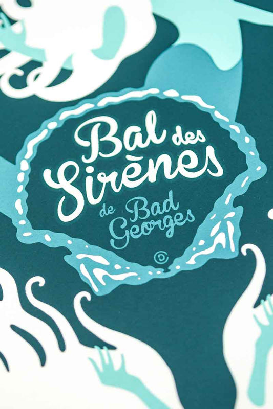 LE BAL DES SIRÈNES -sérigraphie