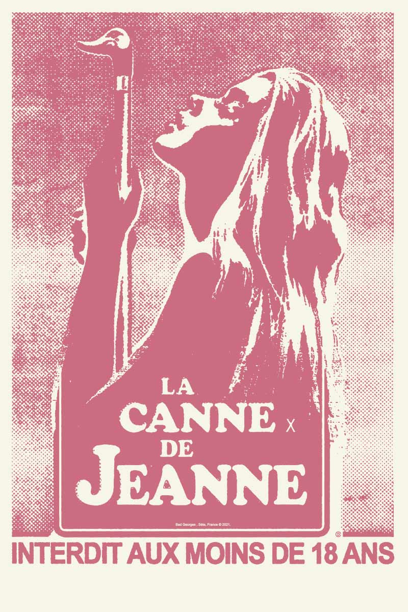 LA CANNE DE JEANNE - sérigraphie