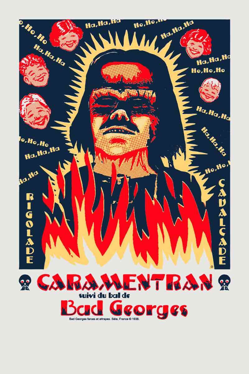 CARAMENTRAN (brûle Paillasse!) - sérigraphie
