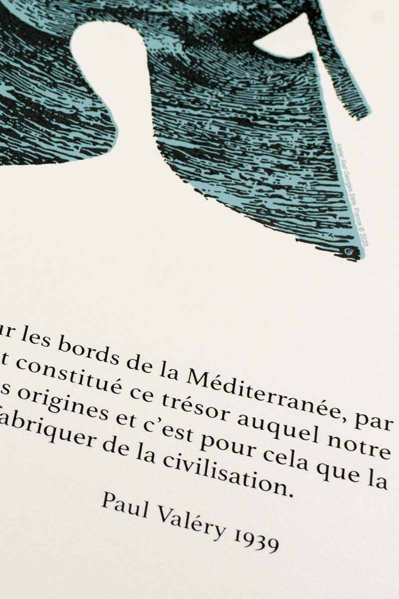 CIVILISATION - sérigraphie & gravure sur bois