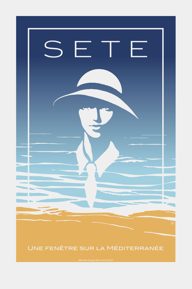 UNE FENÊTRE SUR LA MÉDITERRANÉE - sérigraphie