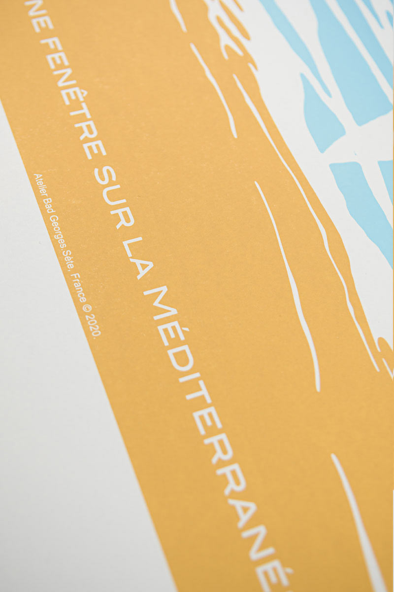 UNE FENÊTRE SUR LA MÉDITERRANÉE - sérigraphie
