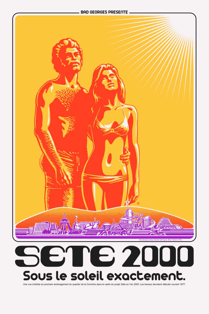 LA PLAGE DU FUTUR - sérigraphie