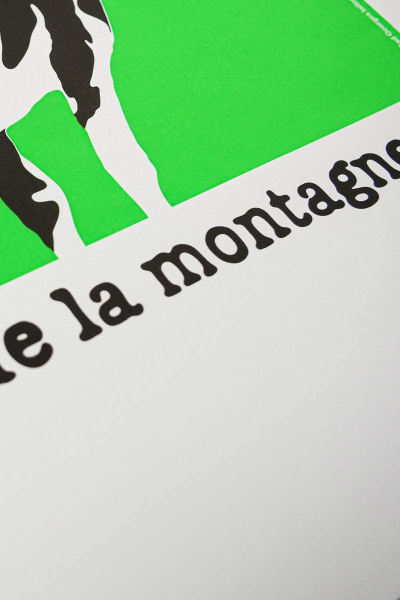 LA MONTAGNETTE - sérigraphie