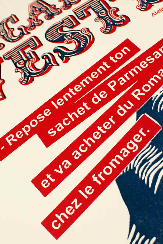 MACARONADE WESTERN - sérigraphie & gravure