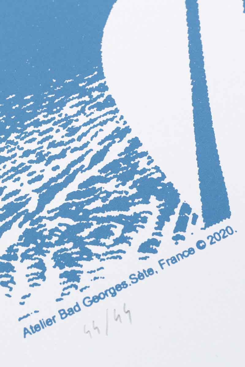 LE DÉJEUNER SUR LA PLAGE - sérigraphie