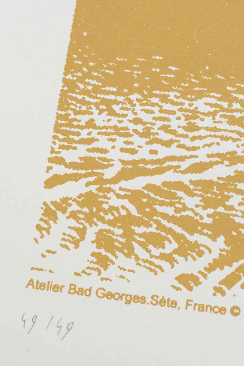 LE DÉJEUNER SUR LA PLAGE - sérigraphie