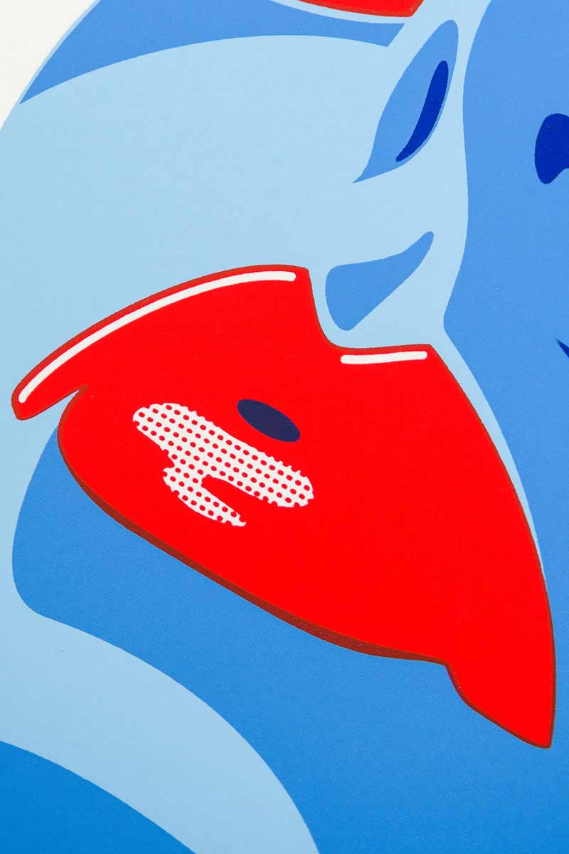 LA VOILE BLEUE - sérigraphie