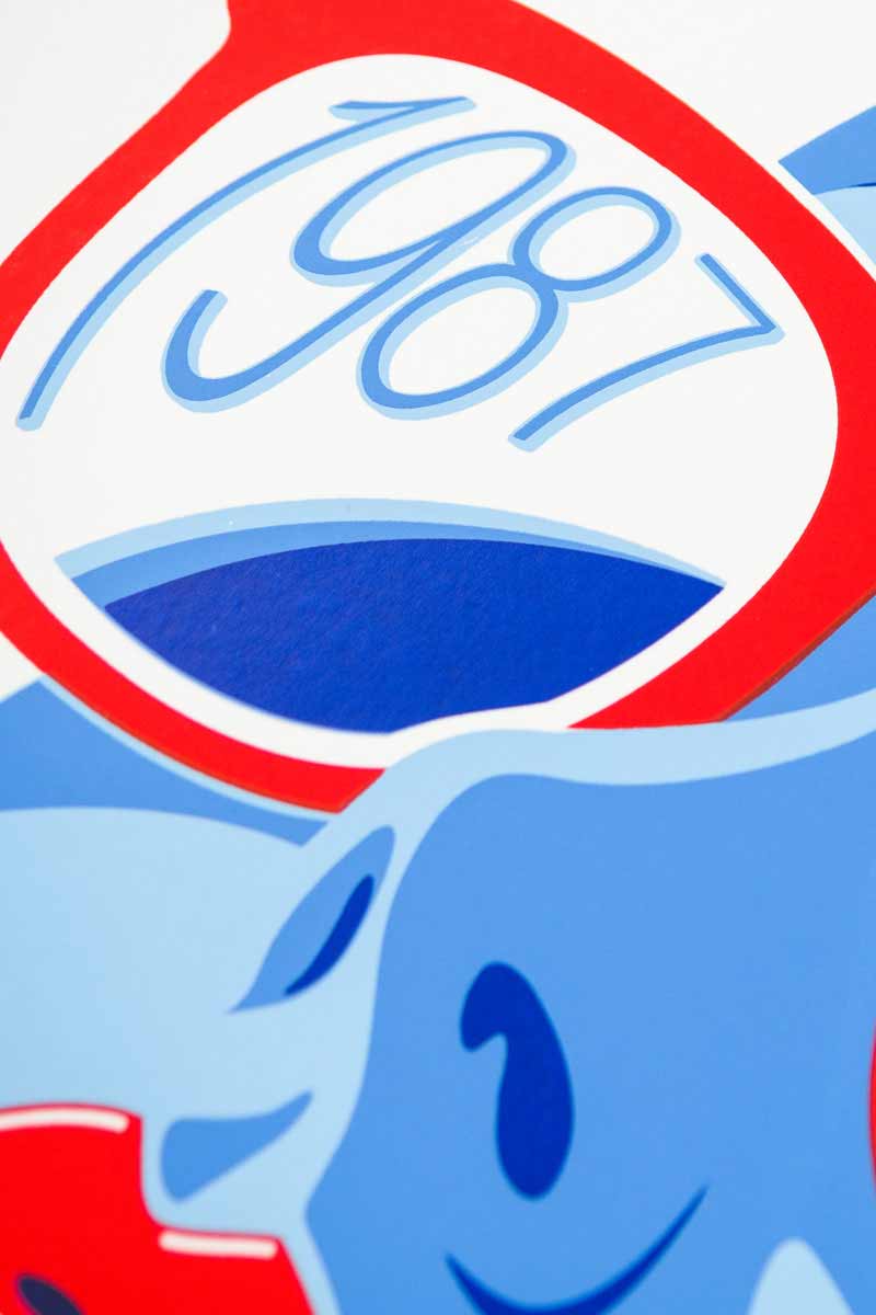 LA VOILE BLEUE - sérigraphie
