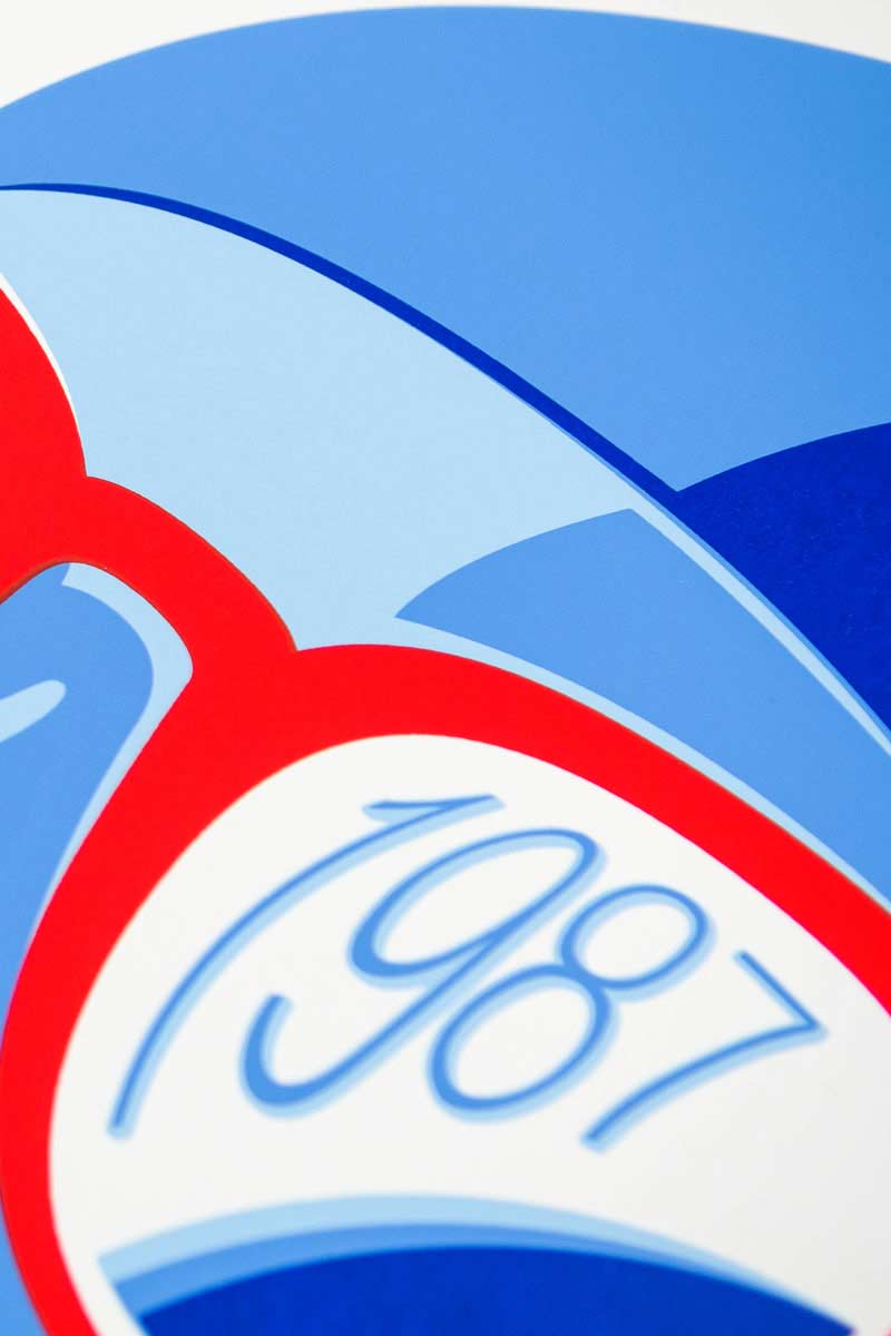 LA VOILE BLEUE - sérigraphie