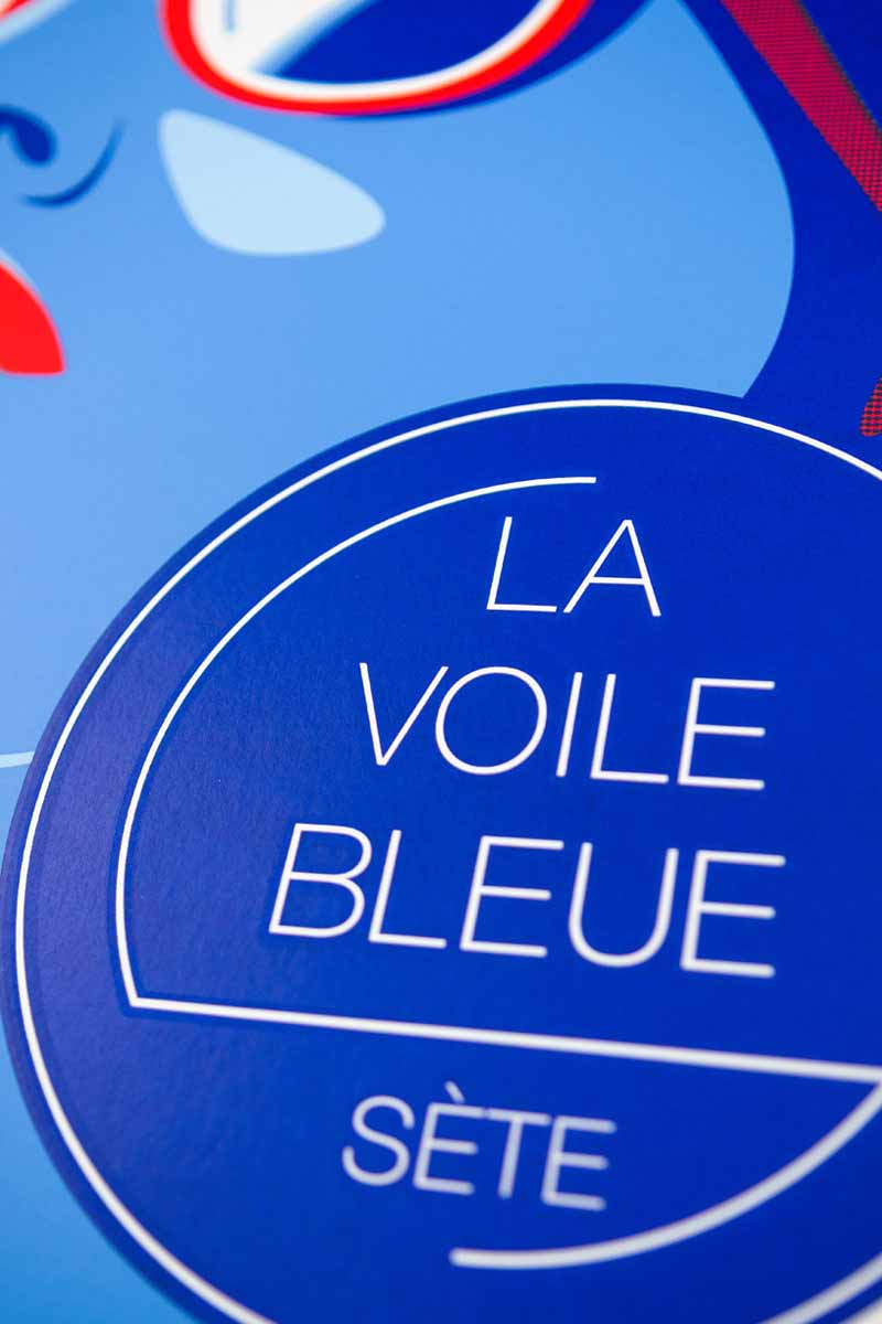 LA VOILE BLEUE - sérigraphie