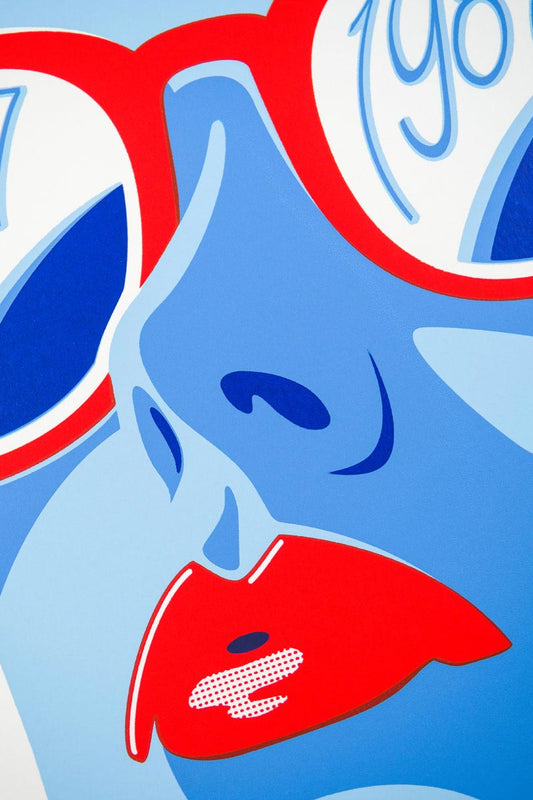 LA VOILE BLEUE - sérigraphie