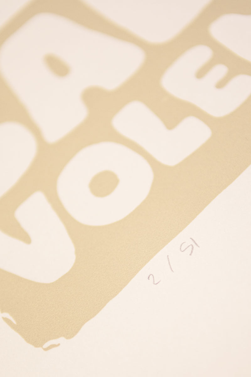 VOLEM VIVRE - sérigraphie