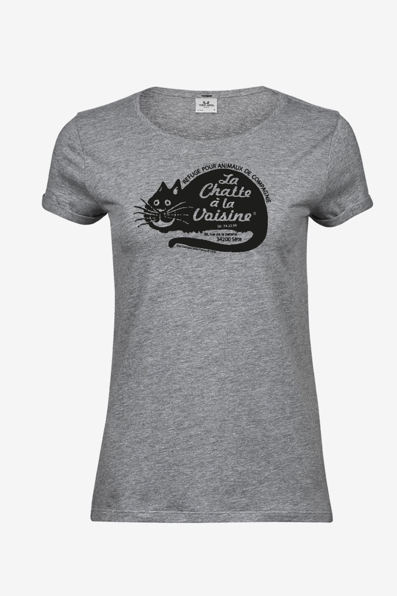 Le T-shirt CHATTE A LA VOISINE - femme