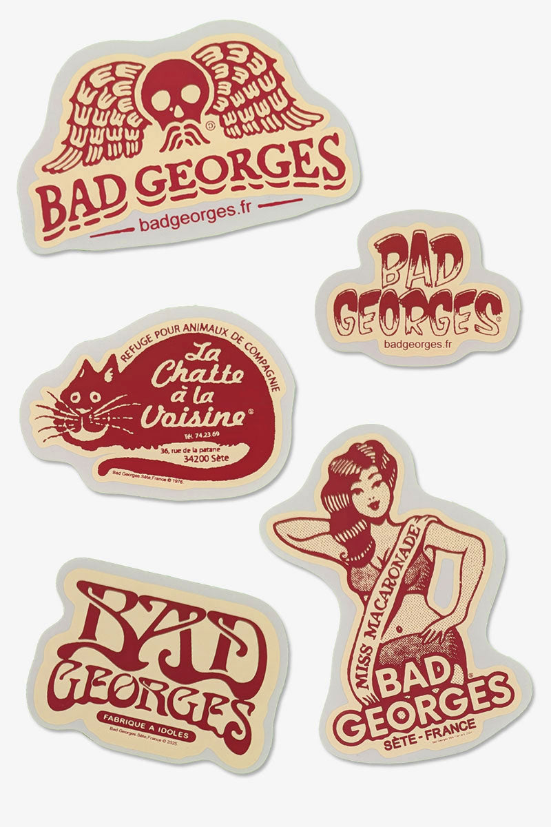 AUTOCOLLANTS FORME A LA DECOUPE - sérigraphiés