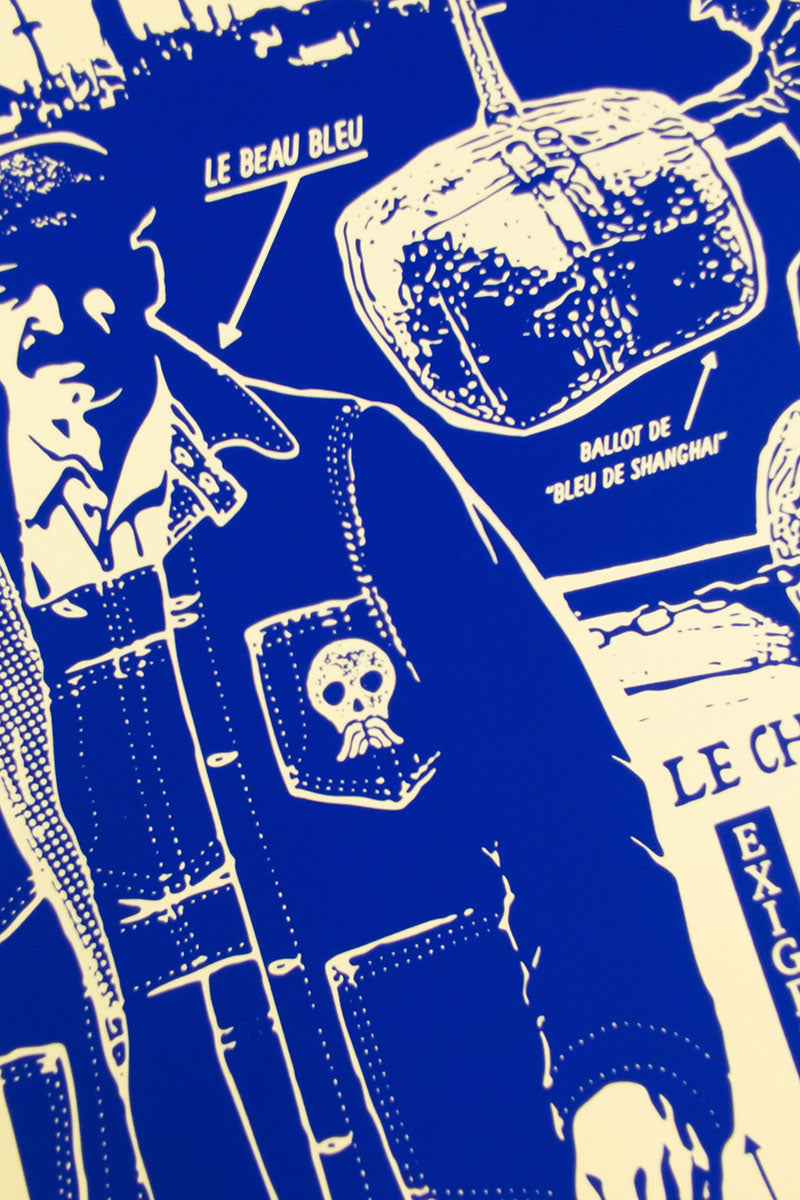 BEAU BLEU - sérigraphie