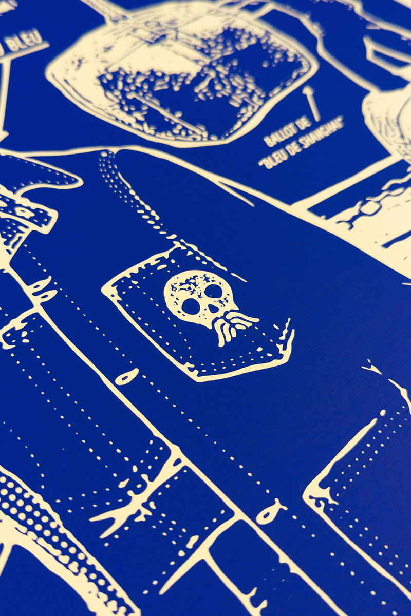 BEAU BLEU - sérigraphie