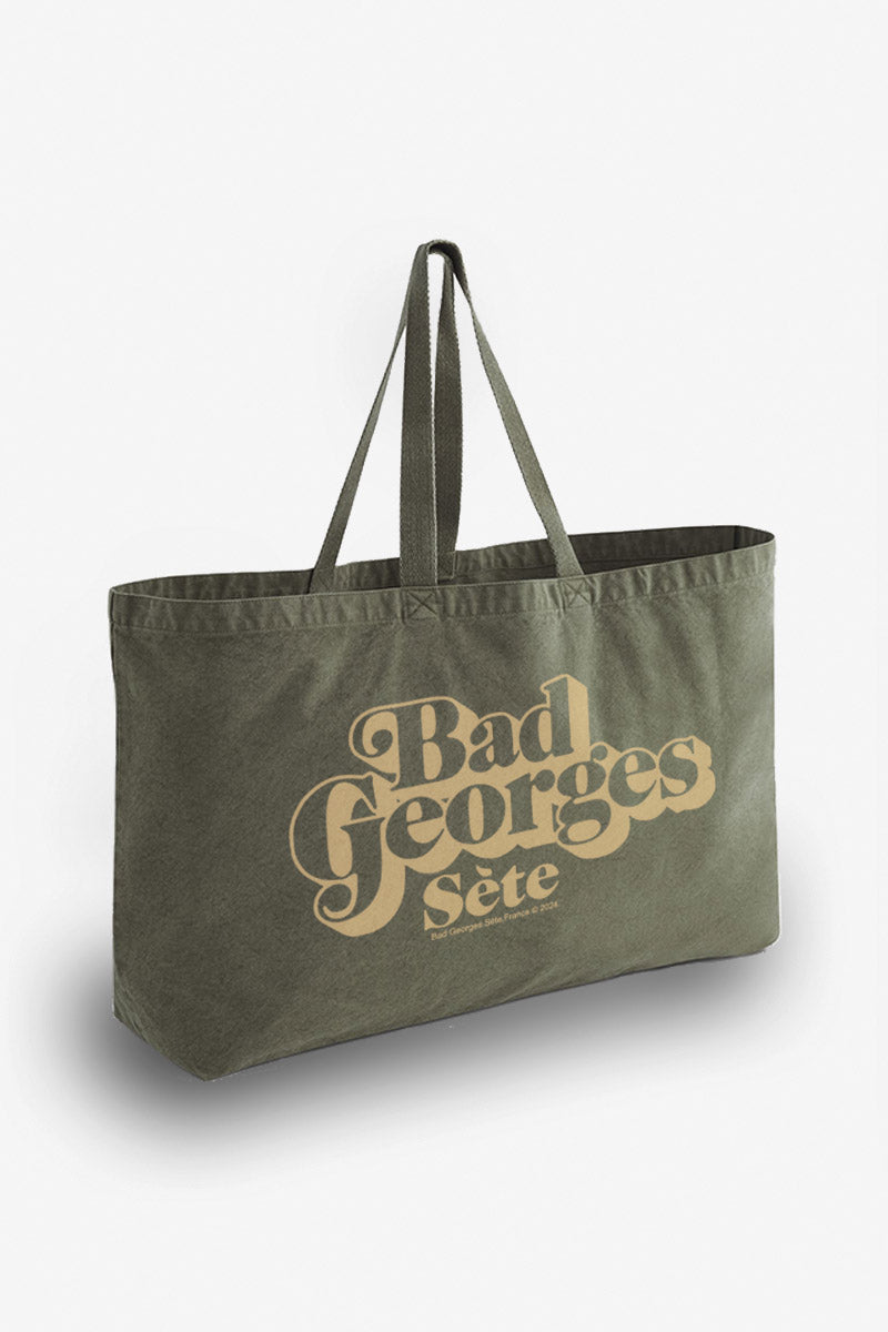 SAC TOILE VINTAGE - TYPO BG - sac plage