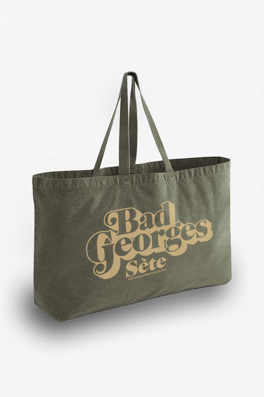 SAC TOILE VINTAGE - TYPO BG - sac plage