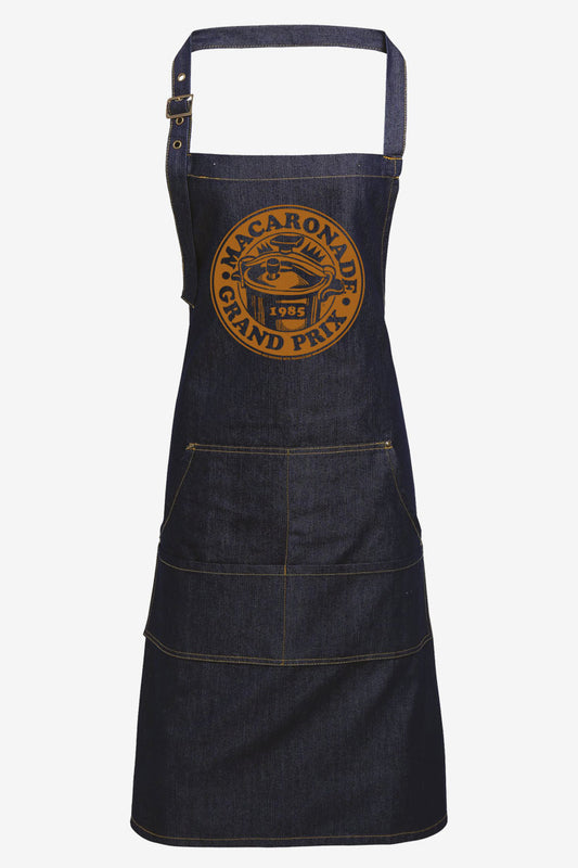 Le tablier denim GRAND PRIX MACARONADE