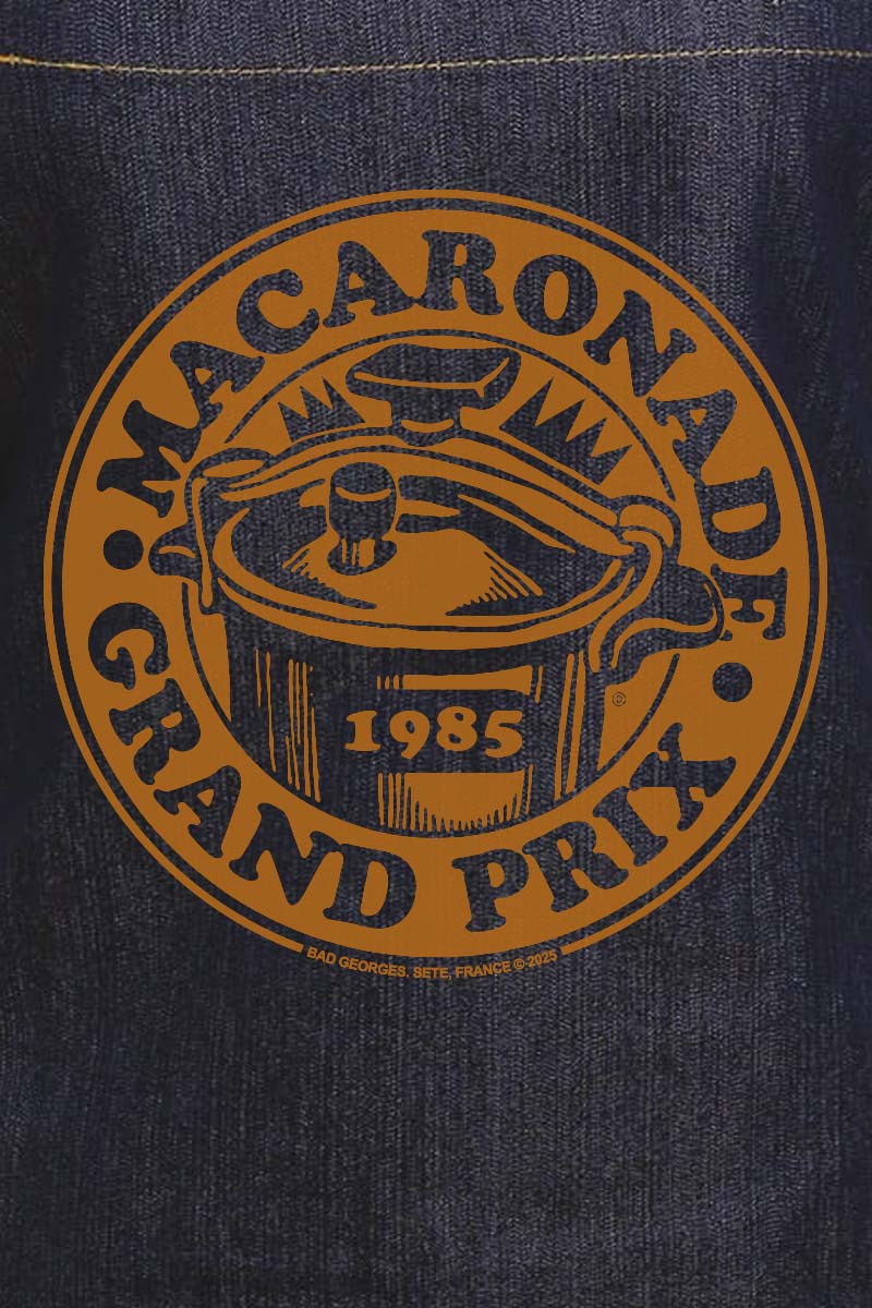 Le tablier denim GRAND PRIX MACARONADE