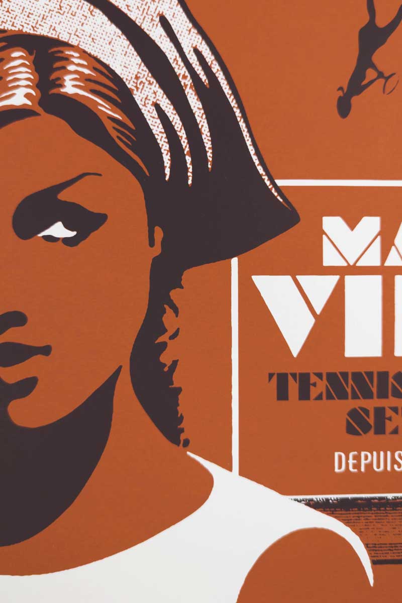 MAS VIEL, TENNIS CLUB - sérigraphie