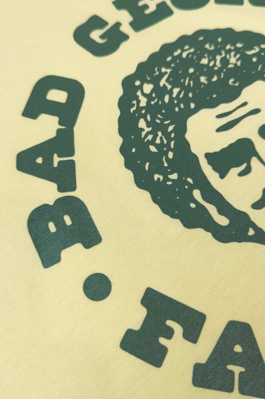 Le T-shirt FAN CLUB jaune pâle