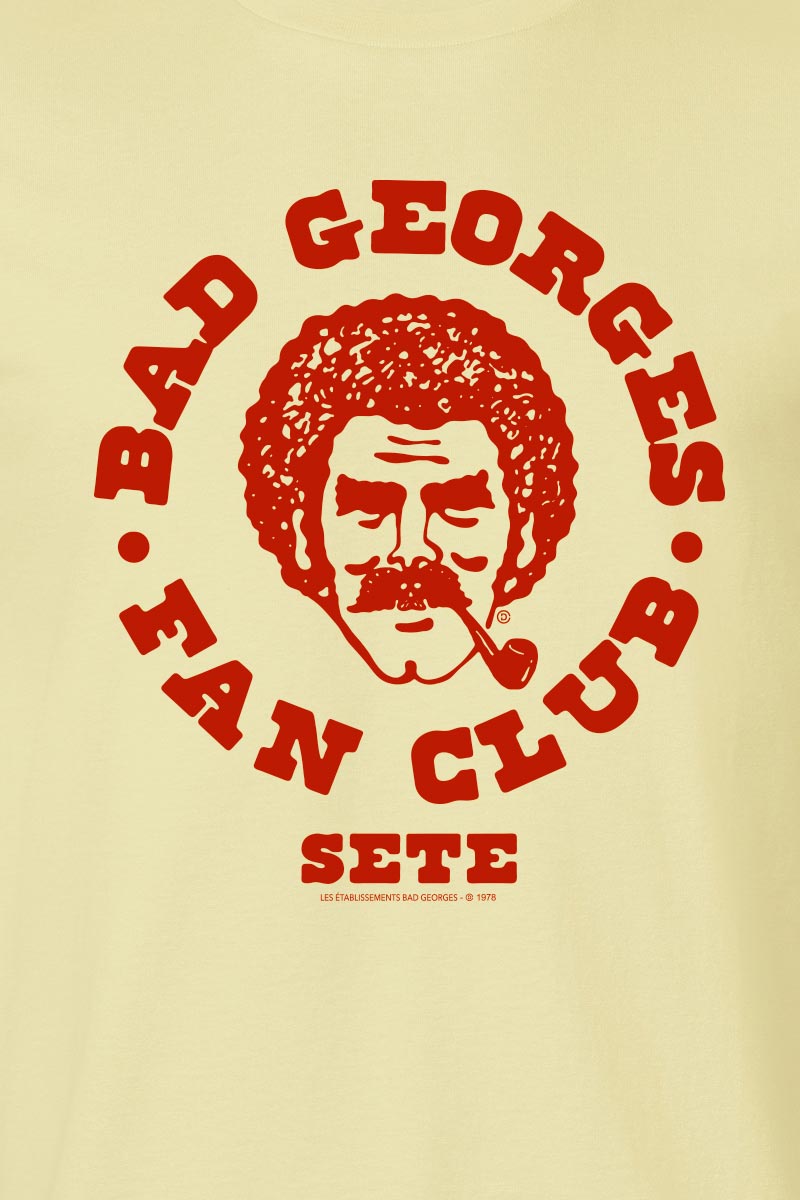 Le T-shirt FAN CLUB jaune pâle