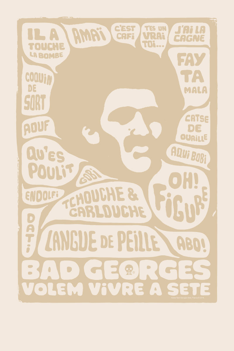 VOLEM VIVRE - sérigraphie - affiche – Bad Georges
